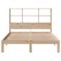 vidaXL Letto Libreria senza Materasso 140x200 cm in Legno di Pino