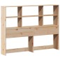 vidaXL Letto Libreria senza Materasso 140x200 cm in Legno di Pino
