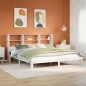 vidaXL Giroletto con Libreria senza Materasso 180x200 cm in Legno Pino vidaXL Giroletto con Libreria senza Materasso 180x200 cm in Legno Pino