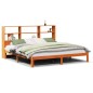 vidaXL Letto Libreria senza Materasso Marrone Cera 180x200 cm in Pino vidaXL Letto Libreria senza Materasso Marrone Cera 180x200 cm in Pino