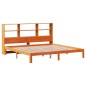 vidaXL Letto Libreria senza Materasso Marrone Cera 180x200 cm in Pino vidaXL Letto Libreria senza Materasso Marrone Cera 180x200 cm in Pino