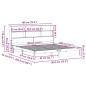 vidaXL Letto Libreria senza Materasso Marrone Cera 180x200 cm in Pino vidaXL Letto Libreria senza Materasso Marrone Cera 180x200 cm in Pino