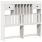 vidaXL Letto Libreria senza Materasso Bianco 135x190 cm Legno di Pino