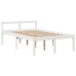 vidaXL Letto Libreria senza Materasso Bianco 135x190 cm Legno di Pino