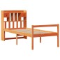 vidaXL Letto Libreria senza Materasso Marrone Cera 75x190 cm in Pino vidaXL Letto Libreria senza Materasso Marrone Cera 75x190 cm in Pino