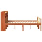 vidaXL Letto Libreria senza Materasso Marrone Cera 120x190 cm in Pino vidaXL Letto Libreria senza Materasso Marrone Cera 120x190 cm in Pino