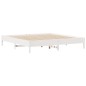 vidaXL Letto Libreria senza Materasso Bianco 200x200 cm Legno di Pino vidaXL Letto Libreria senza Materasso Bianco 200x200 cm Legno di Pino