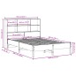 vidaXL Letto Libreria senza Materasso 150x200 cm in Legno di Pino vidaXL Letto Libreria senza Materasso 150x200 cm in Legno di Pino