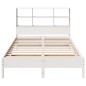 vidaXL Letto Libreria senza Materasso Bianco 140x200 cm Legno di Pino vidaXL Letto Libreria senza Materasso Bianco 140x200 cm Legno di Pino