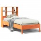 vidaXL Letto Libreria senza Materasso Marrone Cera 100x200 cm in Pino vidaXL Letto Libreria senza Materasso Marrone Cera 100x200 cm in Pino