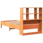 vidaXL Letto Libreria senza Materasso Marrone Cera 100x200 cm in Pino vidaXL Letto Libreria senza Materasso Marrone Cera 100x200 cm in Pino