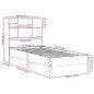 vidaXL Letto Libreria senza Materasso Marrone Cera 100x200 cm in Pino vidaXL Letto Libreria senza Materasso Marrone Cera 100x200 cm in Pino