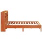 vidaXL Letto Libreria senza Materasso Marrone Cera 200x200 cm in Pino vidaXL Letto Libreria senza Materasso Marrone Cera 200x200 cm in Pino