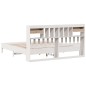 vidaXL Giroletto con Libreria senza Materasso 180x200 cm in Legno Pino vidaXL Giroletto con Libreria senza Materasso 180x200 cm in Legno Pino