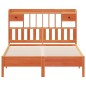 vidaXL Letto Libreria senza Materasso Marrone Cera 150x200 cm in Pino vidaXL Letto Libreria senza Materasso Marrone Cera 150x200 cm in Pino