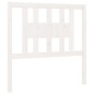 Testiera per Letto Bianca 81x4x100 cm in Legno Massello di Pino