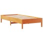 vidaXL Letto Libreria senza Materasso Marrone Cera 90x200 cm in Pino vidaXL Letto Libreria senza Materasso Marrone Cera 90x200 cm in Pino