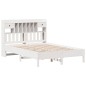 vidaXL Letto Libreria senza Materasso Bianco 140x190 cm Legno di Pino vidaXL Letto Libreria senza Materasso Bianco 140x190 cm Legno di Pino