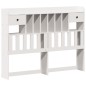 vidaXL Letto Libreria senza Materasso Bianco 140x190 cm Legno di Pino vidaXL Letto Libreria senza Materasso Bianco 140x190 cm Legno di Pino