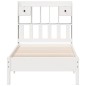 vidaXL Letto con Libreria senza Materasso 75x190 cm in Legno Pino vidaXL Letto con Libreria senza Materasso 75x190 cm in Legno Pino