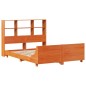 vidaXL Giroletto senza Materasso Marrone Cera 150x200 cm Legno di Pino vidaXL Giroletto senza Materasso Marrone Cera 150x200 cm Legno di Pino