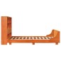 vidaXL Giroletto senza Materasso Marrone Cera 150x200 cm Legno di Pino vidaXL Giroletto senza Materasso Marrone Cera 150x200 cm Legno di Pino