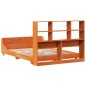 vidaXL Giroletto senza Materasso Marrone Cera 150x200 cm Legno di Pino vidaXL Giroletto senza Materasso Marrone Cera 150x200 cm Legno di Pino