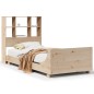 vidaXL Giroletto senza Materasso 100x200 cm in Legno Massello di Pino vidaXL Giroletto senza Materasso 100x200 cm in Legno Massello di Pino