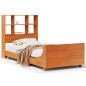 vidaXL Giroletto senza Materasso Marrone Cera 100x200 cm Legno di Pino vidaXL Giroletto senza Materasso Marrone Cera 100x200 cm Legno di Pino