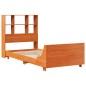 vidaXL Giroletto senza Materasso Marrone Cera 100x200 cm Legno di Pino vidaXL Giroletto senza Materasso Marrone Cera 100x200 cm Legno di Pino