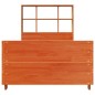 vidaXL Giroletto senza Materasso Marrone Cera 100x200 cm Legno di Pino vidaXL Giroletto senza Materasso Marrone Cera 100x200 cm Legno di Pino