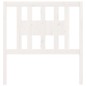 Testiera per Letto Bianca 81x4x100 cm in Legno Massello di Pino