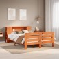 vidaXL Giroletto senza Materasso Marrone Cera 140x200cm Massello Pino vidaXL Giroletto senza Materasso Marrone Cera 140x200cm Massello Pino