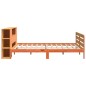 vidaXL Giroletto senza Materasso Marrone Cera 180x200 cm Legno di Pino
