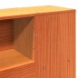 vidaXL Giroletto senza Materasso Marrone Cera 180x200 cm Legno di Pino