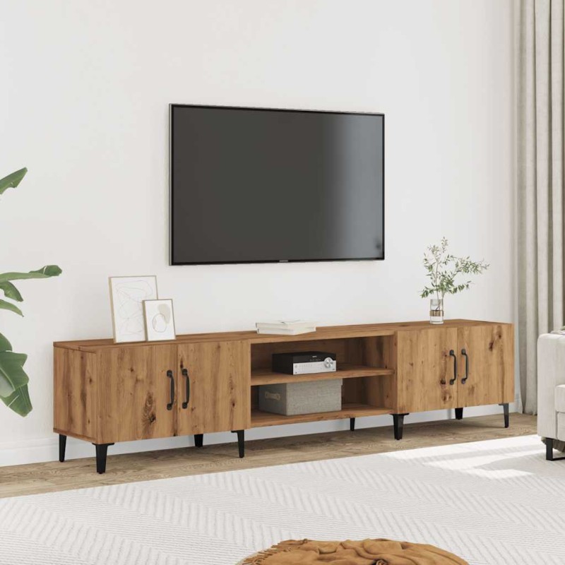 vidaXL Mobile TV Rovere Artigianale 180x31,5x40cm in Legno Multistrato