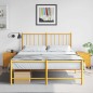 vidaXL Comodini 2 pz Giallo Senape 36x39x43,5 cm in Acciaio
