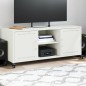 vidaXL Mobile TV Bianco 100,5x39x43,5 cm in Acciaio