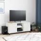 vidaXL Mobile TV Bianco 100,5x39x43,5 cm in Acciaio
