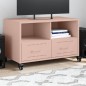 vidaXL Mobile TV Rosa 68x39x43,5cm in Acciaio Laminato a Freddo