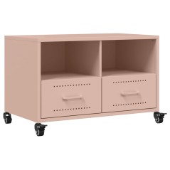 vidaXL Mobile TV Rosa 68x39x43,5cm in Acciaio Laminato a Freddo