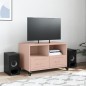 vidaXL Mobile TV Rosa 68x39x43,5cm in Acciaio Laminato a Freddo
