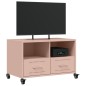 vidaXL Mobile TV Rosa 68x39x43,5cm in Acciaio Laminato a Freddo