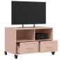 vidaXL Mobile TV Rosa 68x39x43,5cm in Acciaio Laminato a Freddo