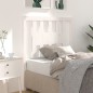 Testiera per Letto Bianca 81x4x100 cm in Legno Massello di Pino