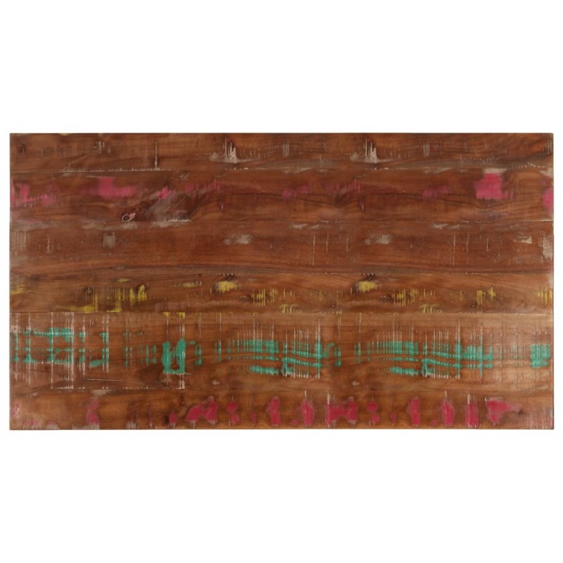 vidaXL Piano Tavolo 120x60x1,5 cm Rettangolare in Massello di Recupero vidaXL Piano Tavolo 120x60x1,5 cm Rettangolare in Massello di Recupero
