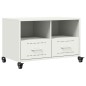 vidaXL Mobile TV Bianco 68x39x43,5 cm in Acciaio Laminato a Freddo