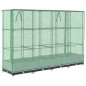 vidaXL Letto Rialzato con Copertura Serra Effetto Rattan 160x40x123 cm vidaXL Letto Rialzato con Copertura Serra Effetto Rattan 160x40x123 cm