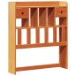 vidaXL Letto Libreria senza Materasso Marrone Cera 90x200 cm in Pino vidaXL Letto Libreria senza Materasso Marrone Cera 90x200 cm in Pino