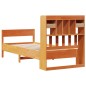 vidaXL Letto Libreria senza Materasso Marrone Cera 90x190 cm in Pino vidaXL Letto Libreria senza Materasso Marrone Cera 90x190 cm in Pino